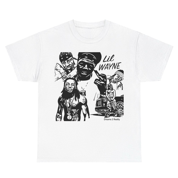 Vintage Lil Wayne Men’s Size Large Gildan Rap T Shirt Y2K Hip Hop Shirt NWT - Picture 2 of 5